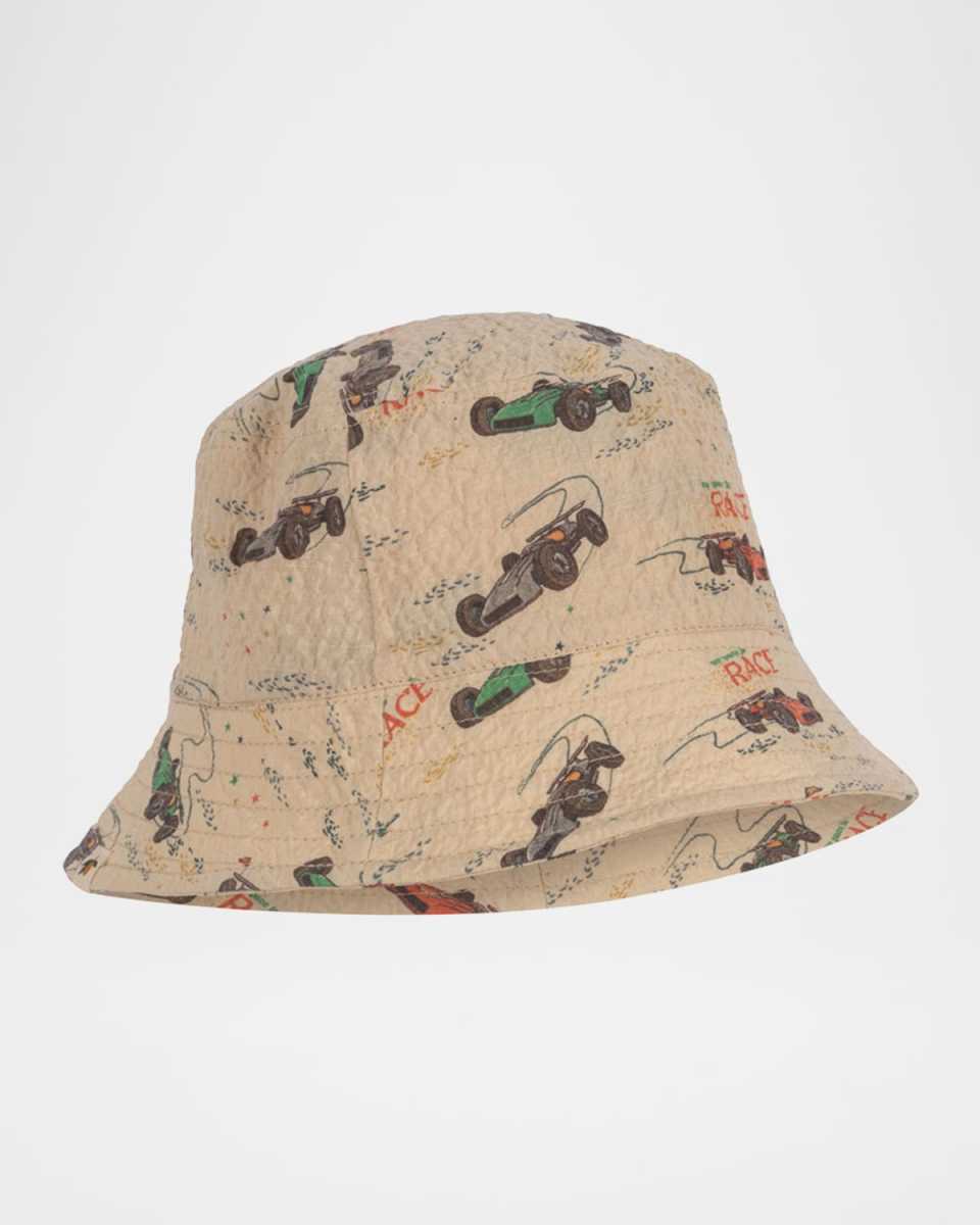 Boy's Elliot Race Car Bucket Hat, Size 12M-8